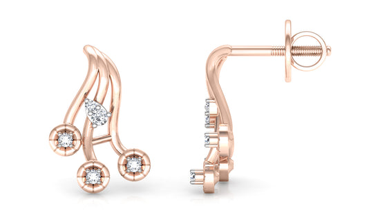 Flow Slow Diamond Earrings