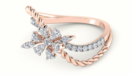 Entwined Bliss Diamond Ring