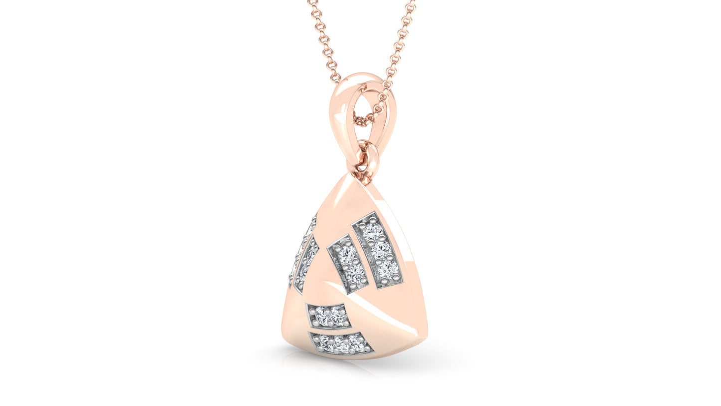 Coruscated Wonder Diamond Earrings And Pendant Set