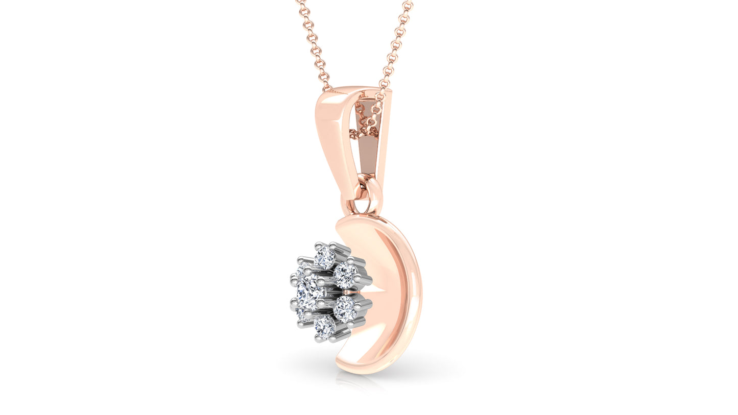 Citzty Life Diamond Earrings And Pendant Set