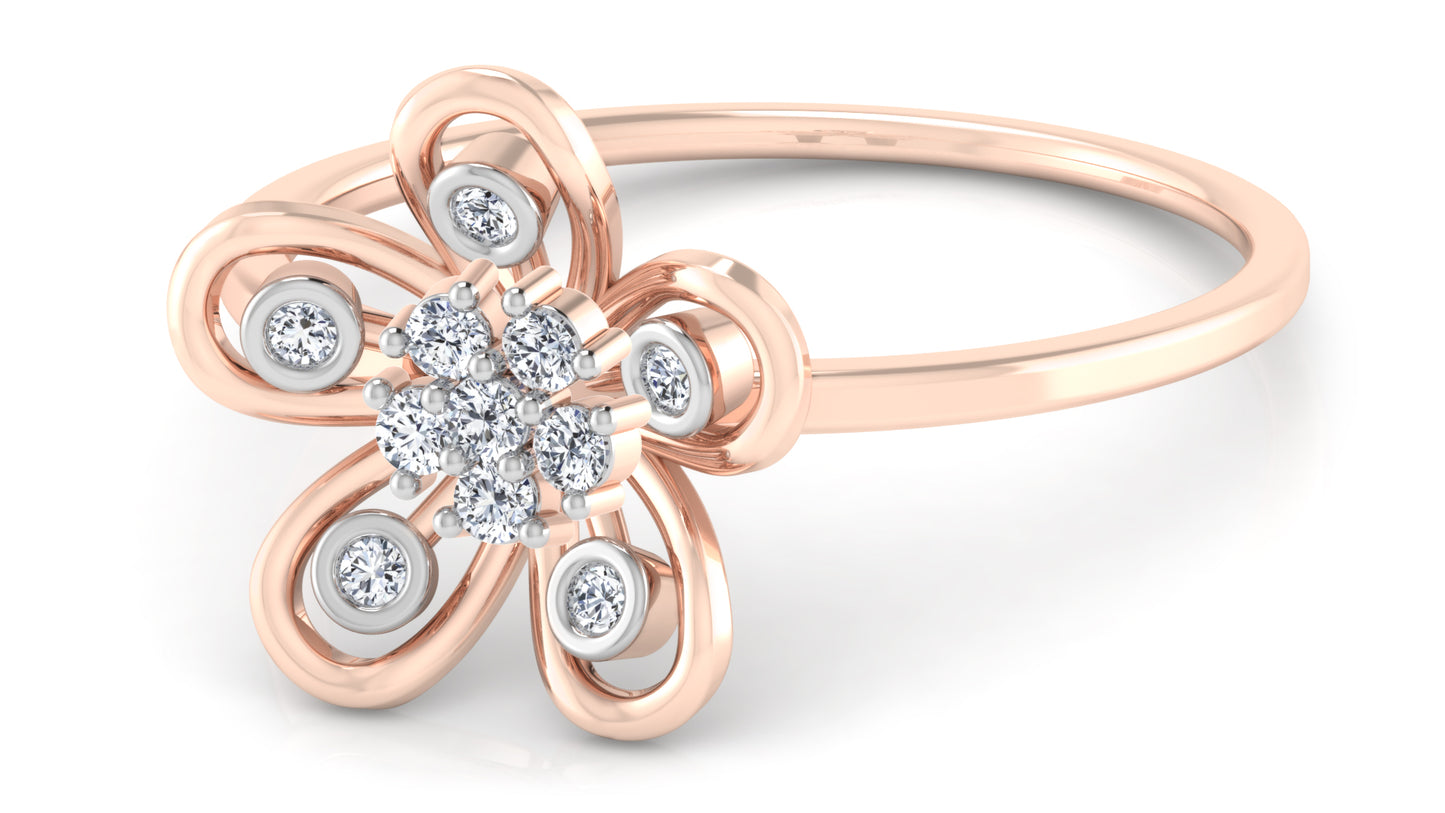 Miracle Flower Diamond Ring