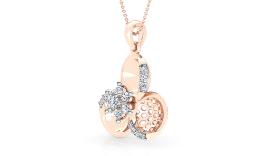 Intricate Ornaments Diamond Earrings And Pendant Set