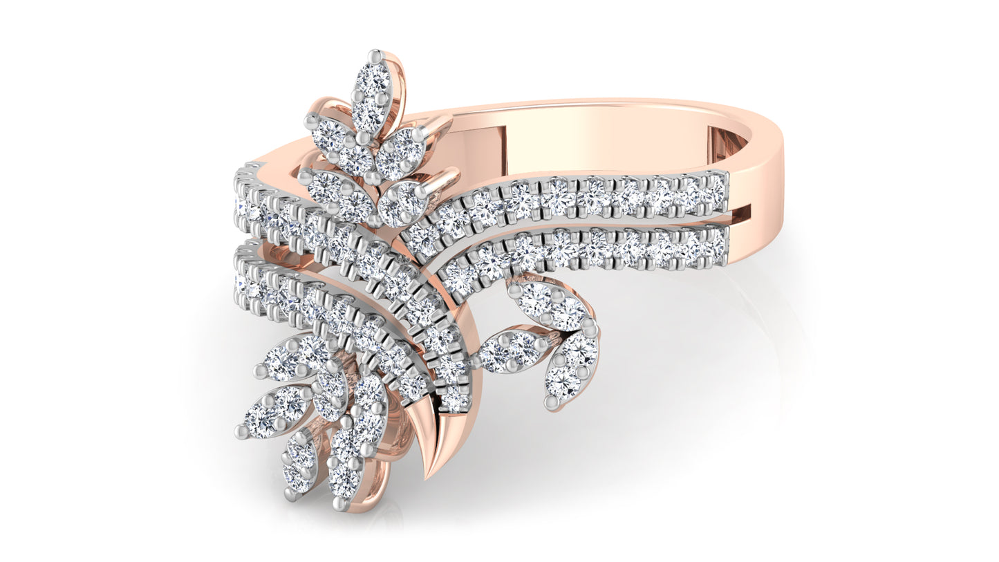 Majestic Curves Diamond Ring