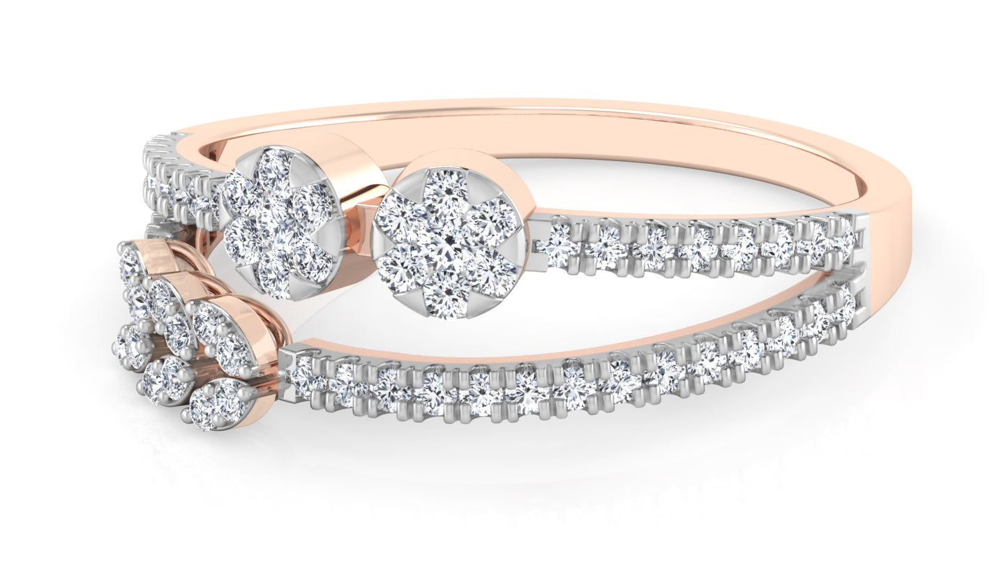 Split Band Diamond Ring