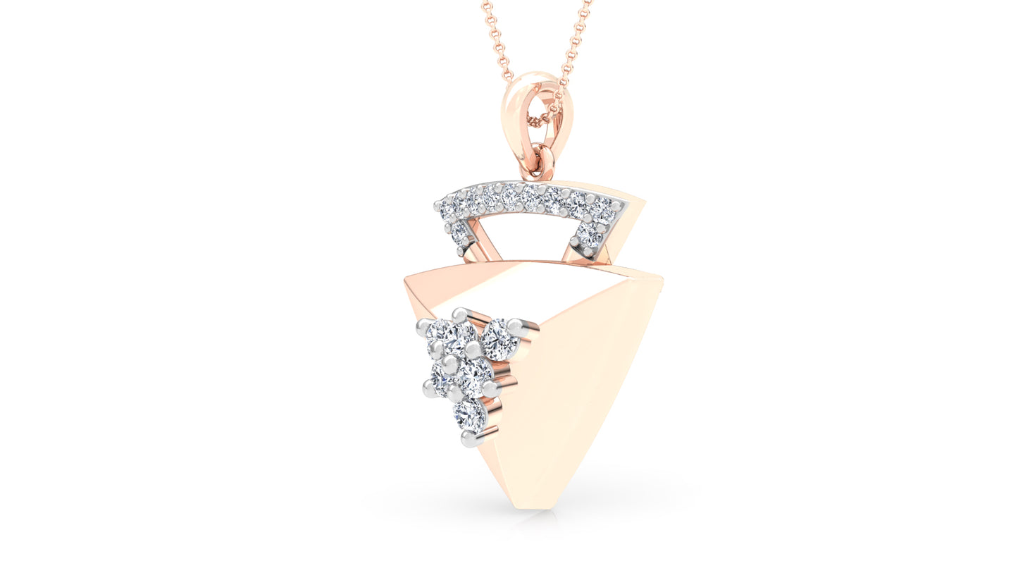 The Nabla Diamond Earrings And Pendant Set