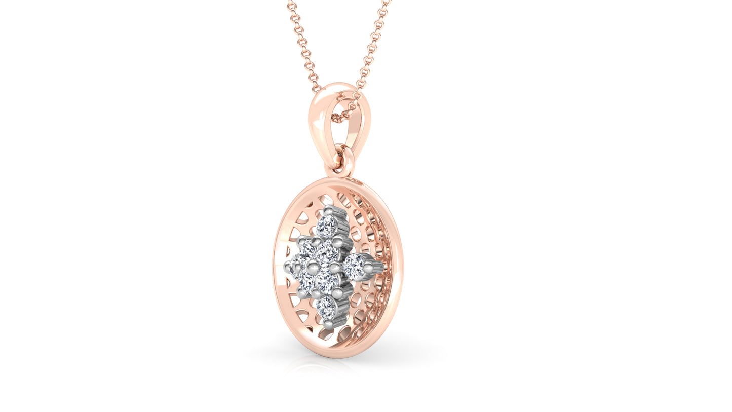 Beauty Trek Diamond Earrings And Pendant Set