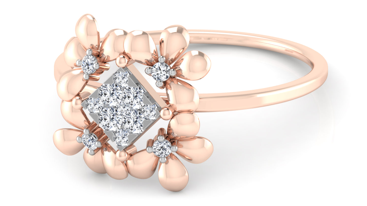 Flora Flow Diamond Ring