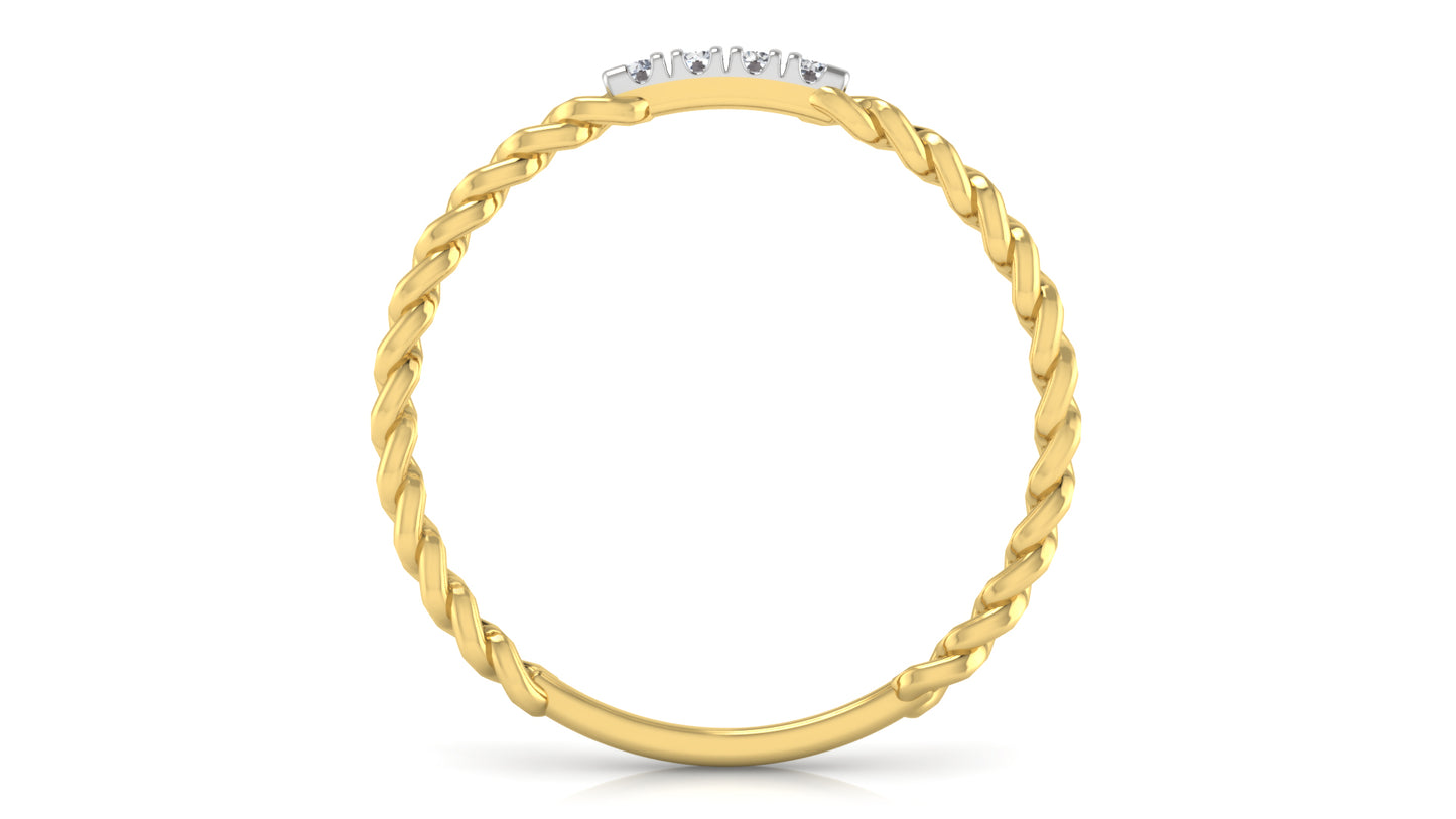 Chain Terrain Diamond Ring