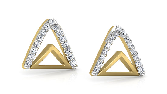 Mountain Peak Diamond Earrings