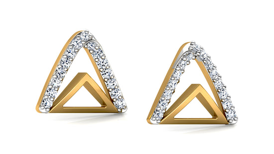 Mountain Peak Diamond Earrings