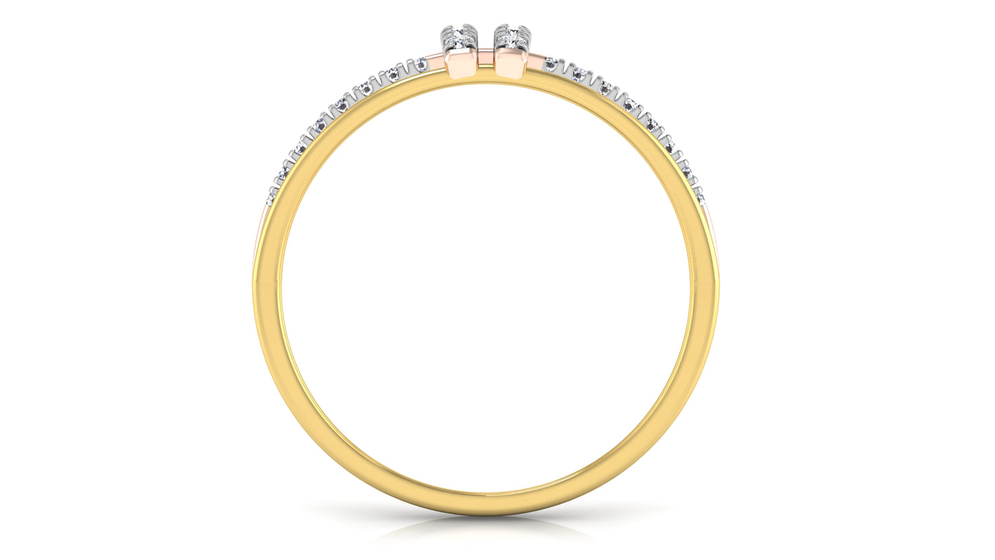 Trendy Bandy Diamond Ring