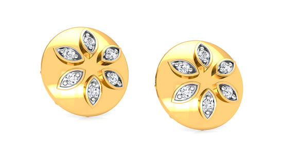 Golden Cascade Diamond Earrings And Pendant Set