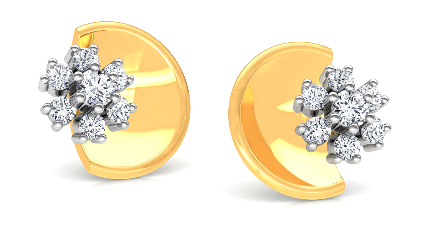 Citzty Life Diamond Earrings And Pendant Set