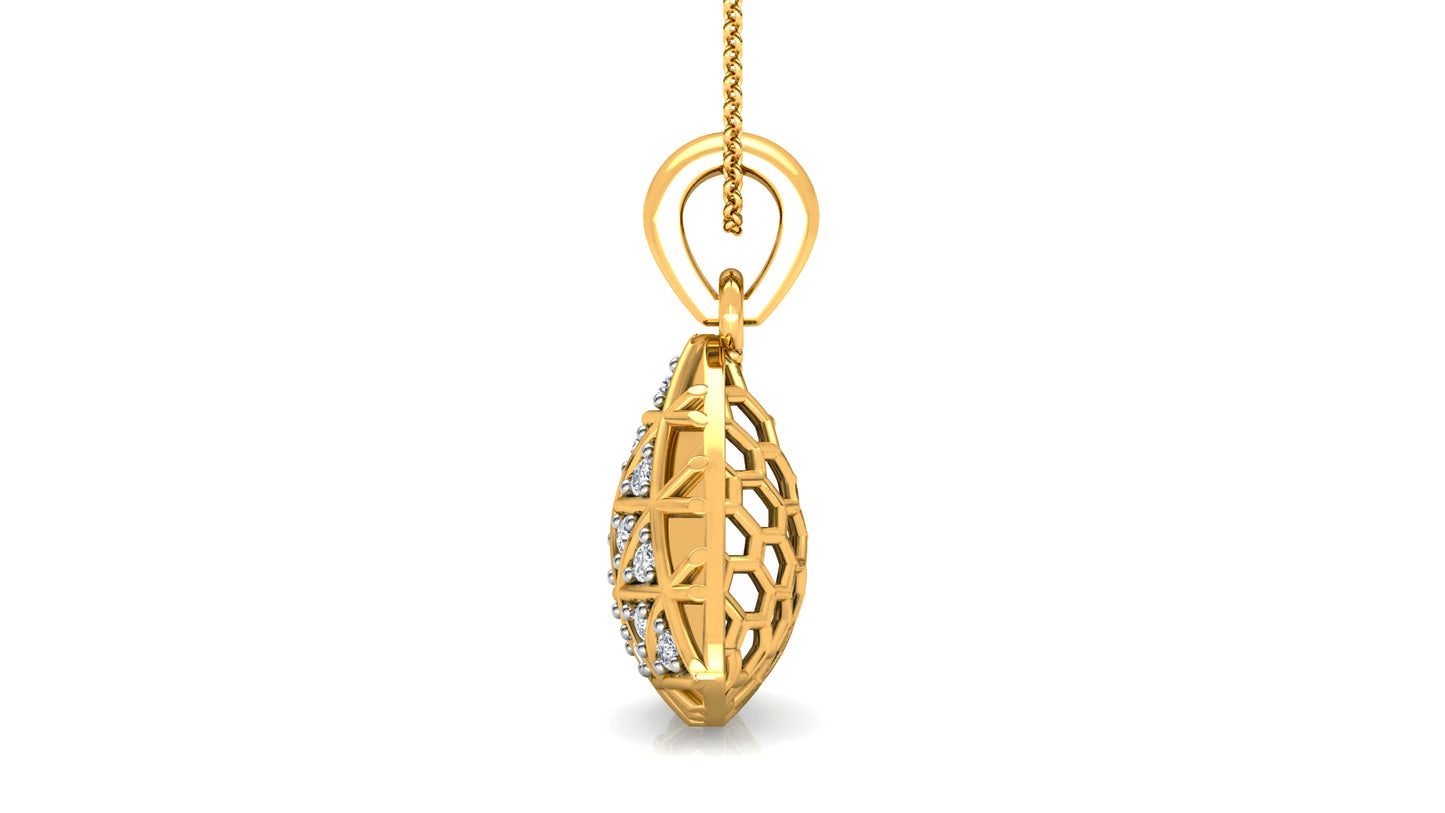 Fulgurating Diamond Earrings And Pendant Set