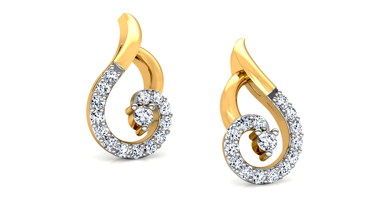 Swan Crush Diamond Earrings