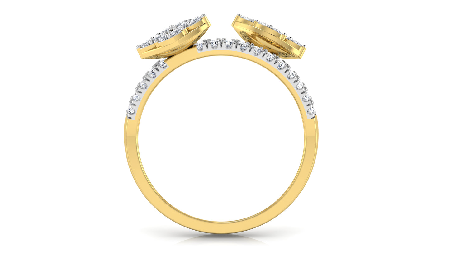 Treble Band Diamond Ring