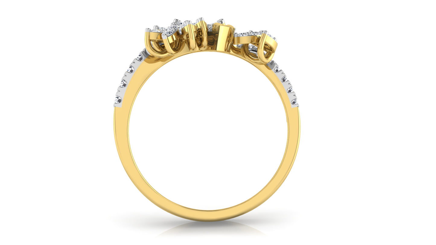 Majestic Curves Diamond Ring