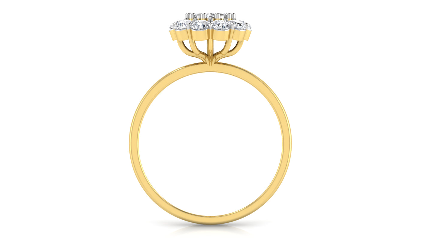 Petal Throng Diamond Ring