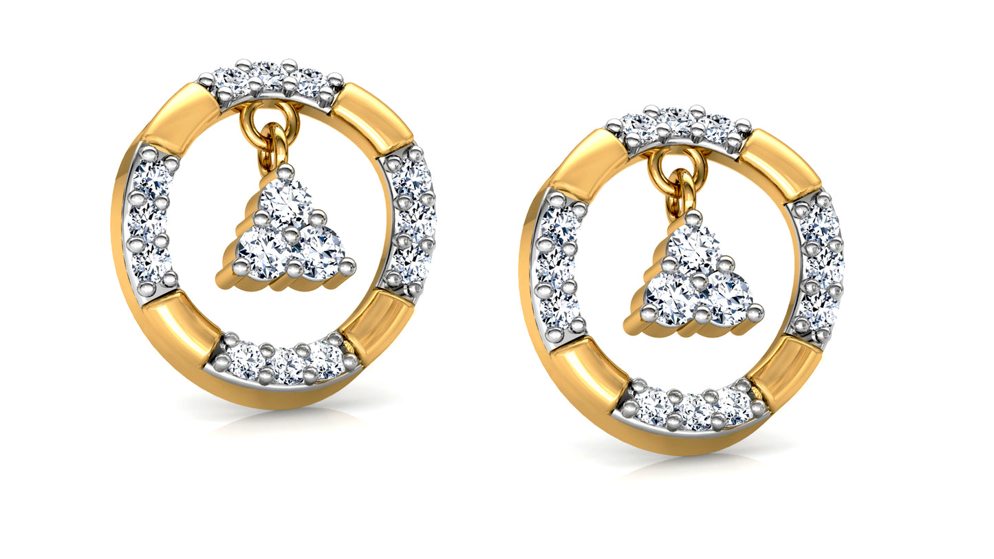 Ring a Bell Diamond Earrings