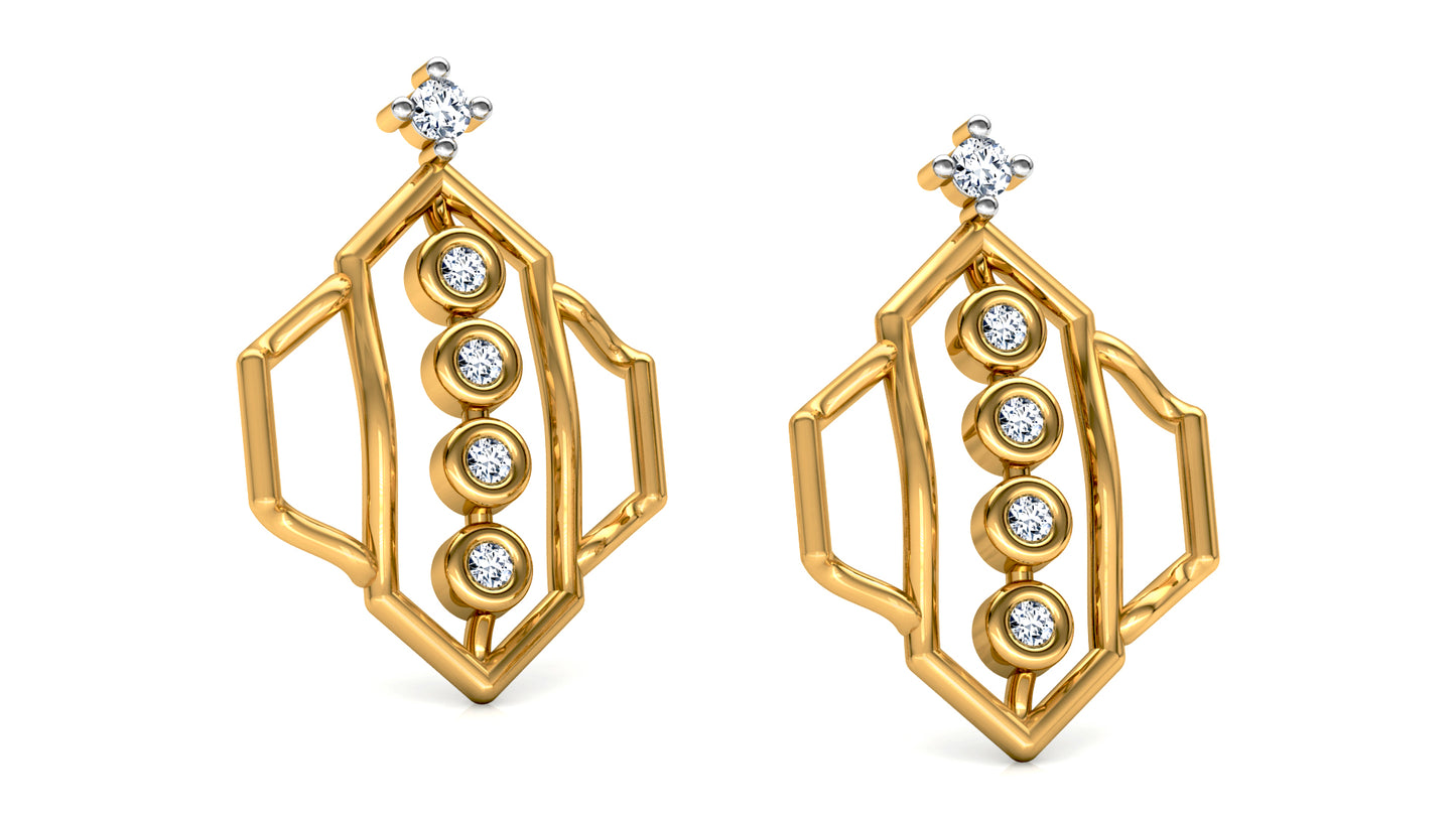 Shiny Whiny Diamond Earrings