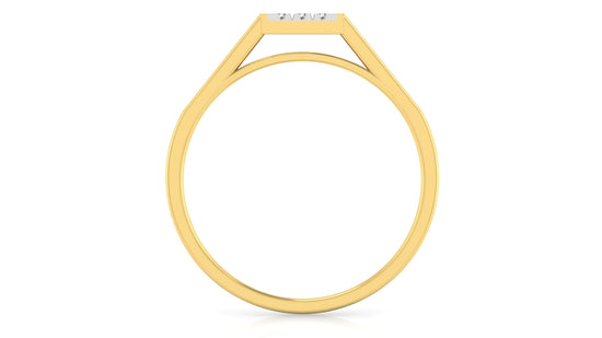 Golden Dip Diamond Ring