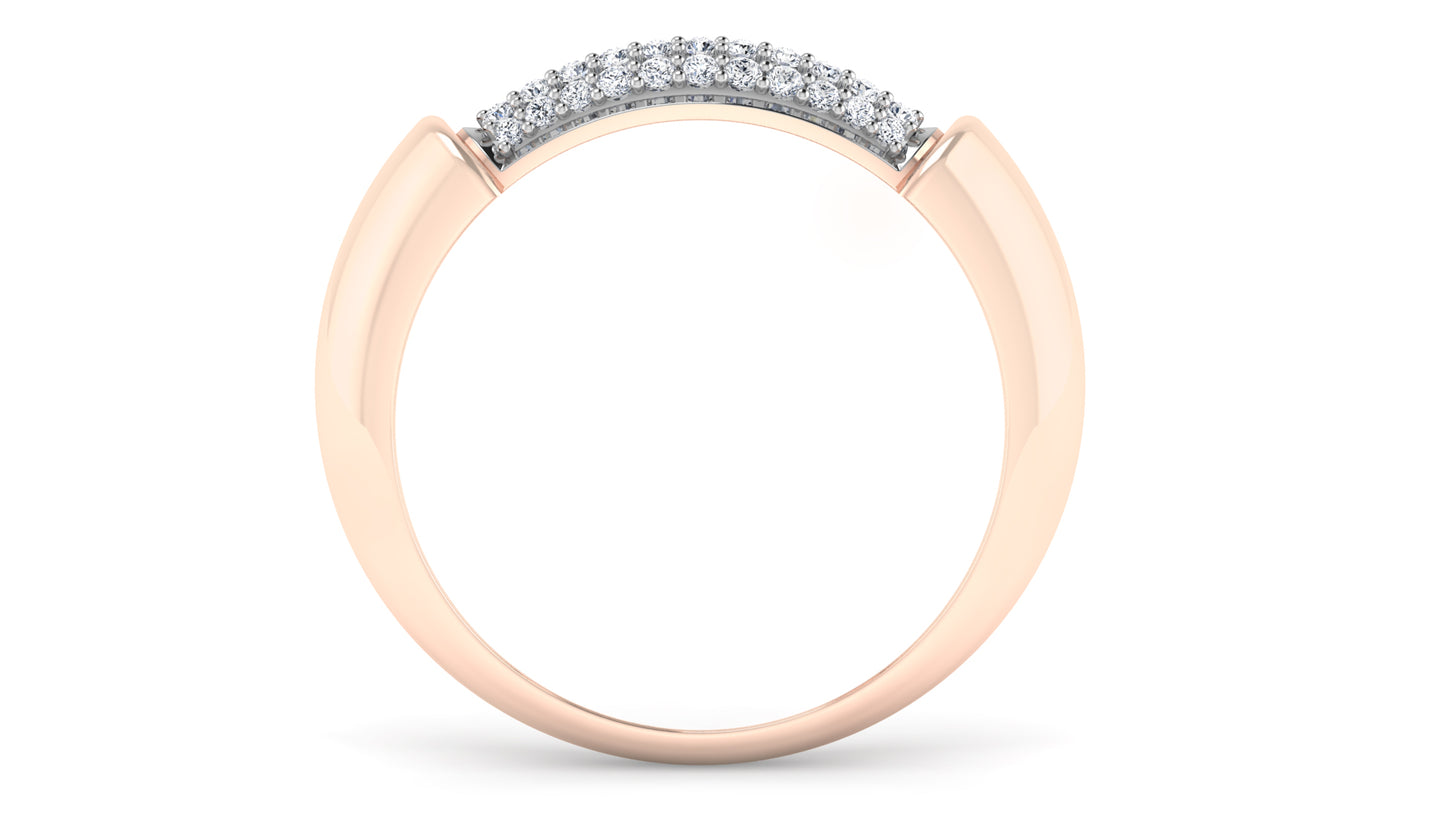 Solid Lines Diamond Ring