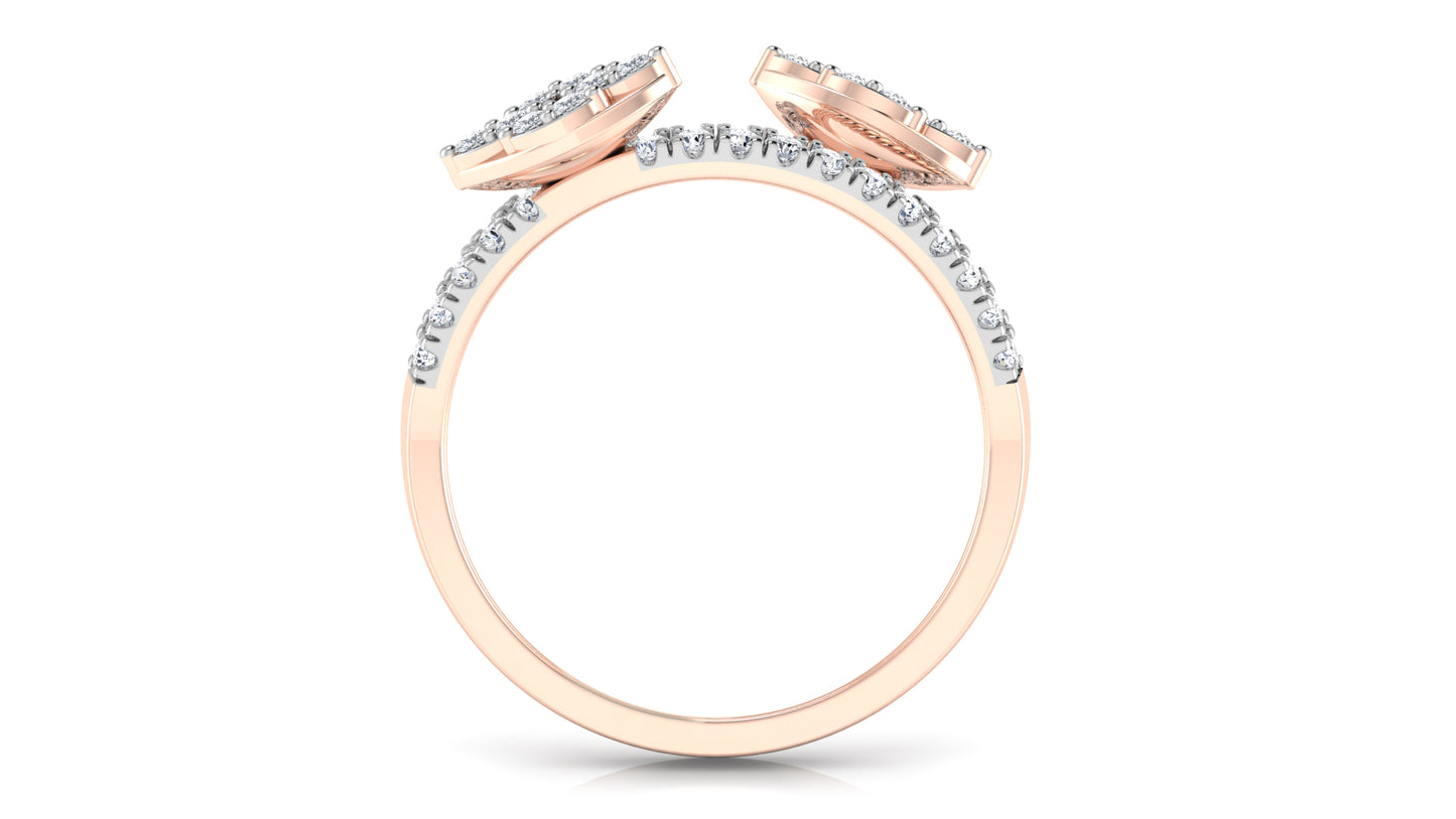 Treble Band Diamond Ring