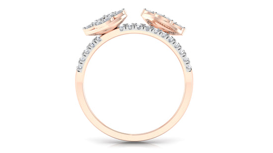 Treble Band Diamond Ring