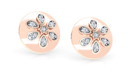 Leafy Pops Diamond Earrings And Pendant Set