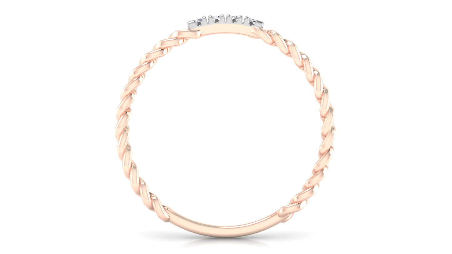 Chain Terrain Diamond Ring