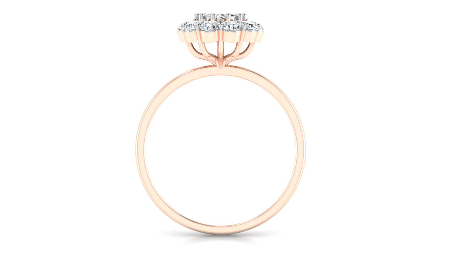 Petal Throng Diamond Ring