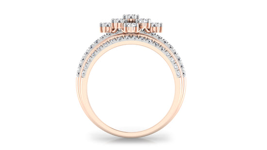 Cinquain Bands Diamond Ring