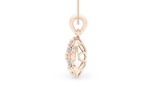 Infinite Divinity Diamond Earings And Pendant Set