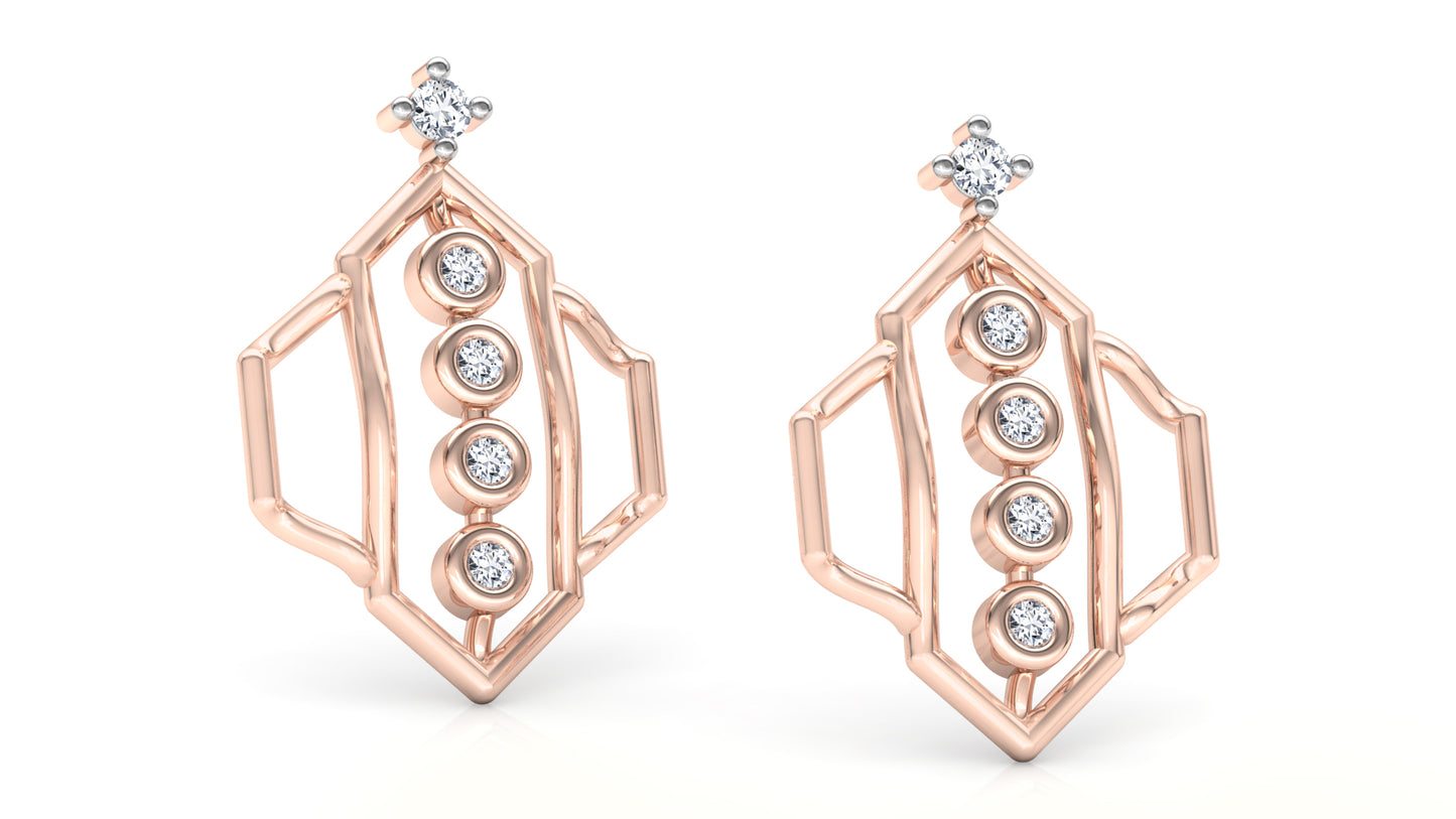 Shiny Whiny Diamond Earrings