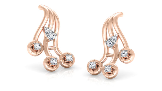 Flow Slow Diamond Earrings