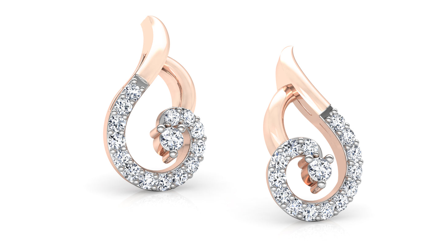 Swan Crush Diamond Earrings