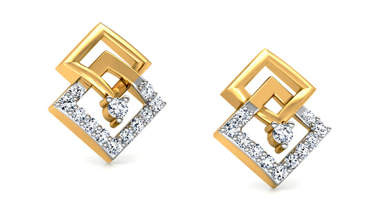 Luxory Square Diamond Earrings