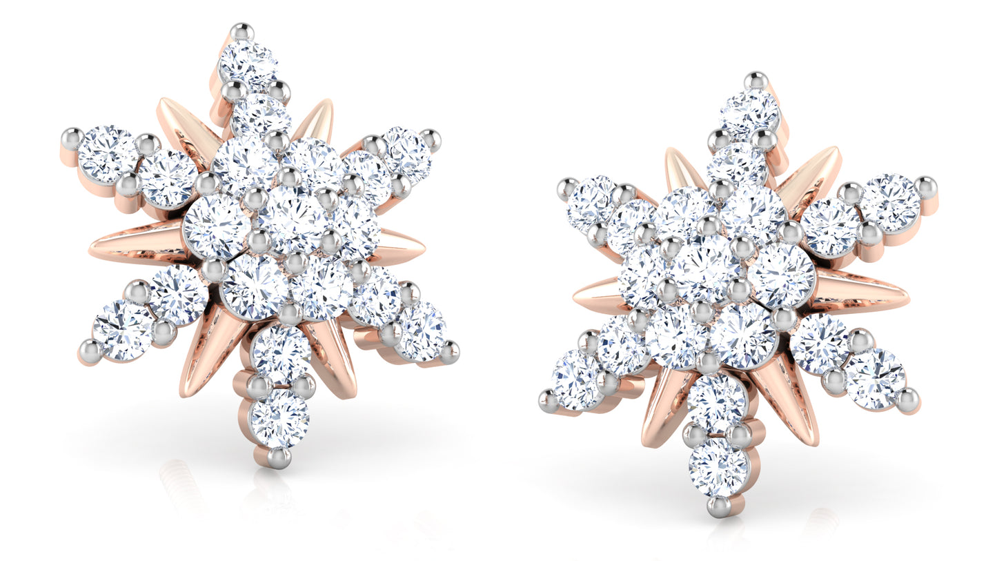 Star Summit Diamond Earrings