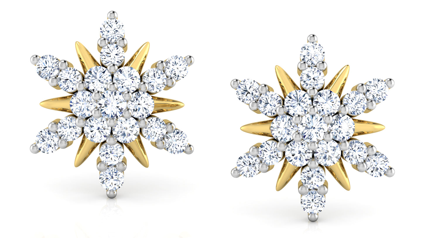 Star Summit Diamond Earrings