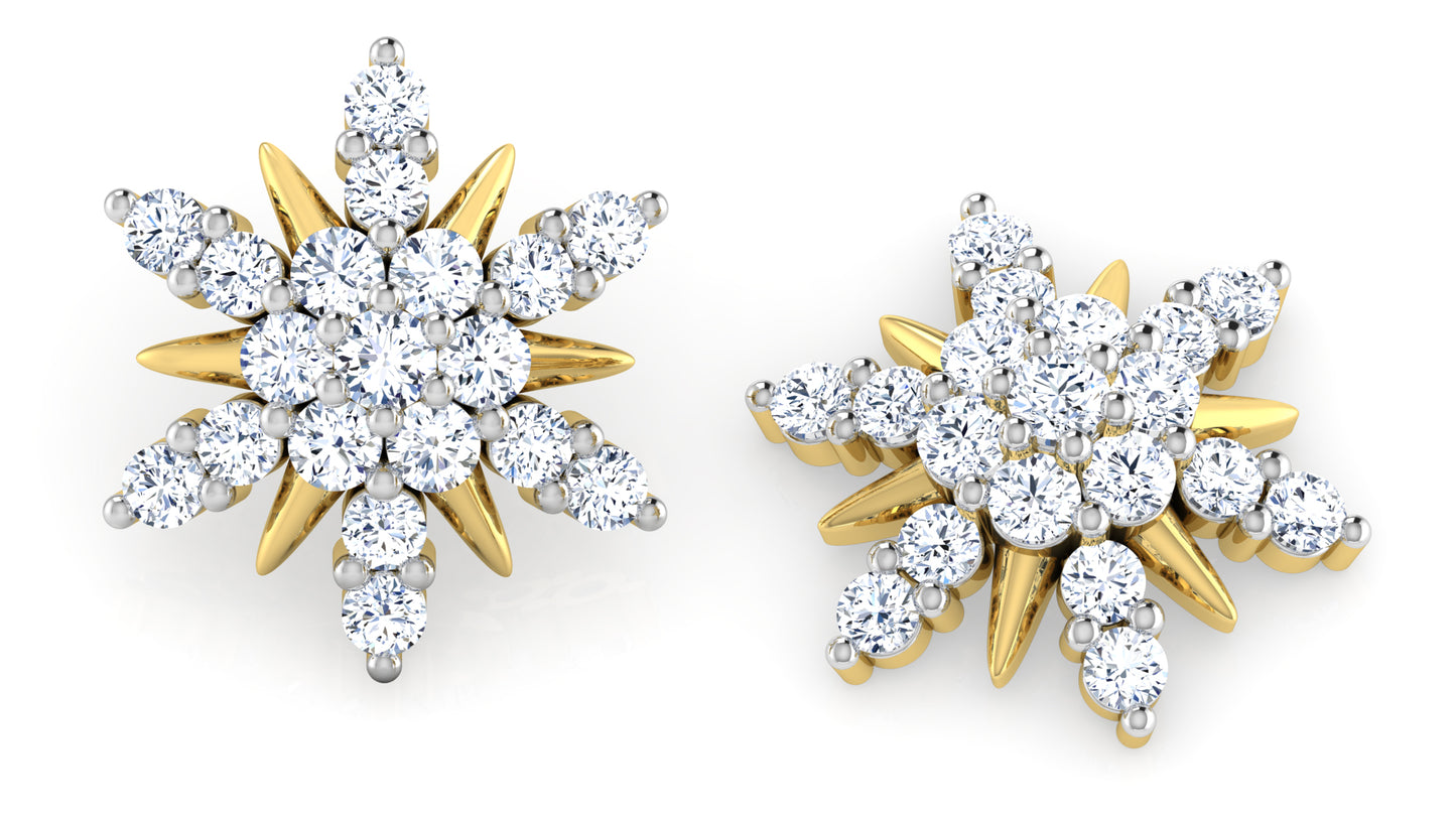 Star Summit Diamond Earrings