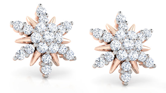 Star Summit Diamond Earrings