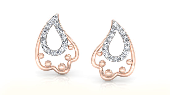 Moon Balls Diamond Earrings