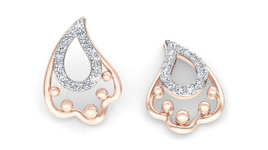 Moon Balls Diamond Earrings