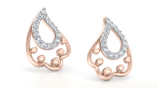 Moon Balls Diamond Earrings