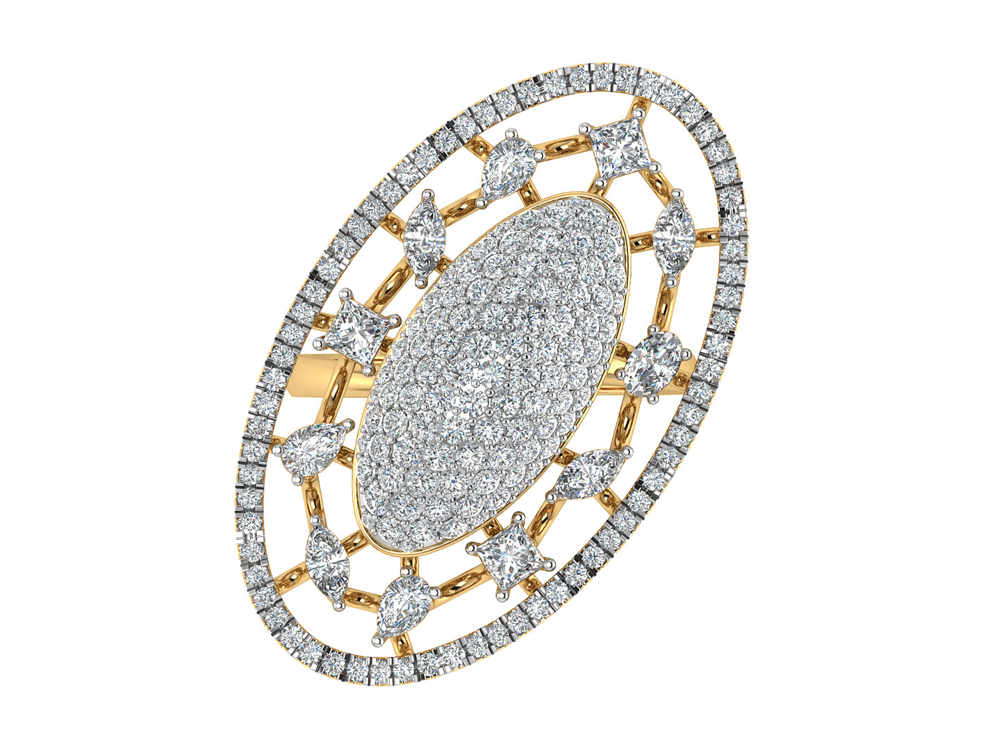 Dancing Diamonds Ring