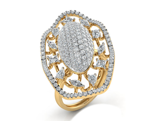 Dancing Diamonds Ring