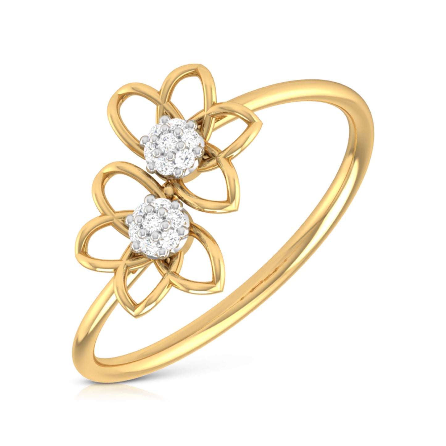 Twin Flower Ring