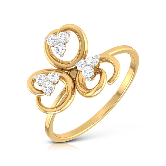 Triple Diamond Trine Ring