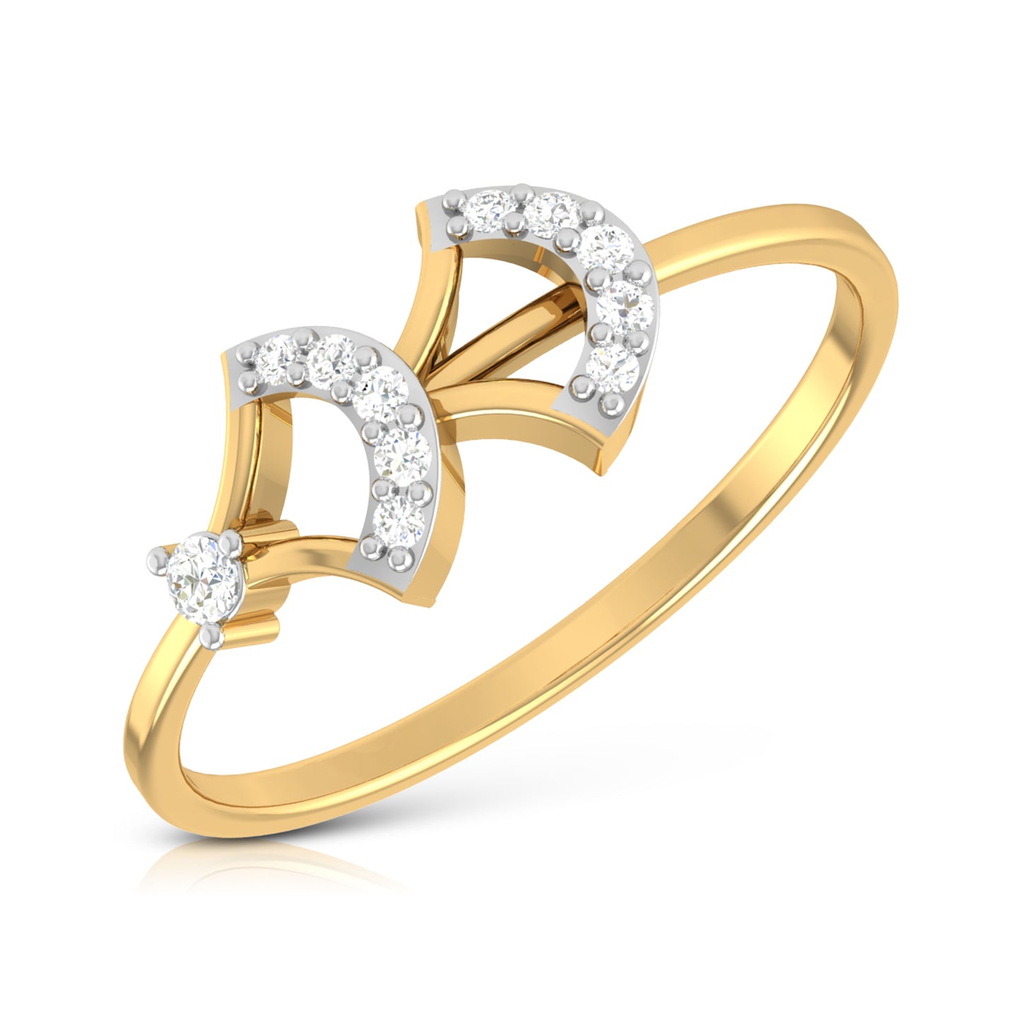 Twin Birds Diamond Ring