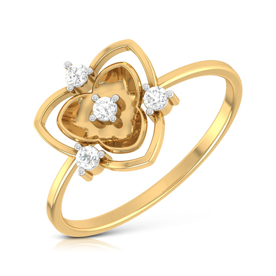 The Heart's Star Diamond Ring